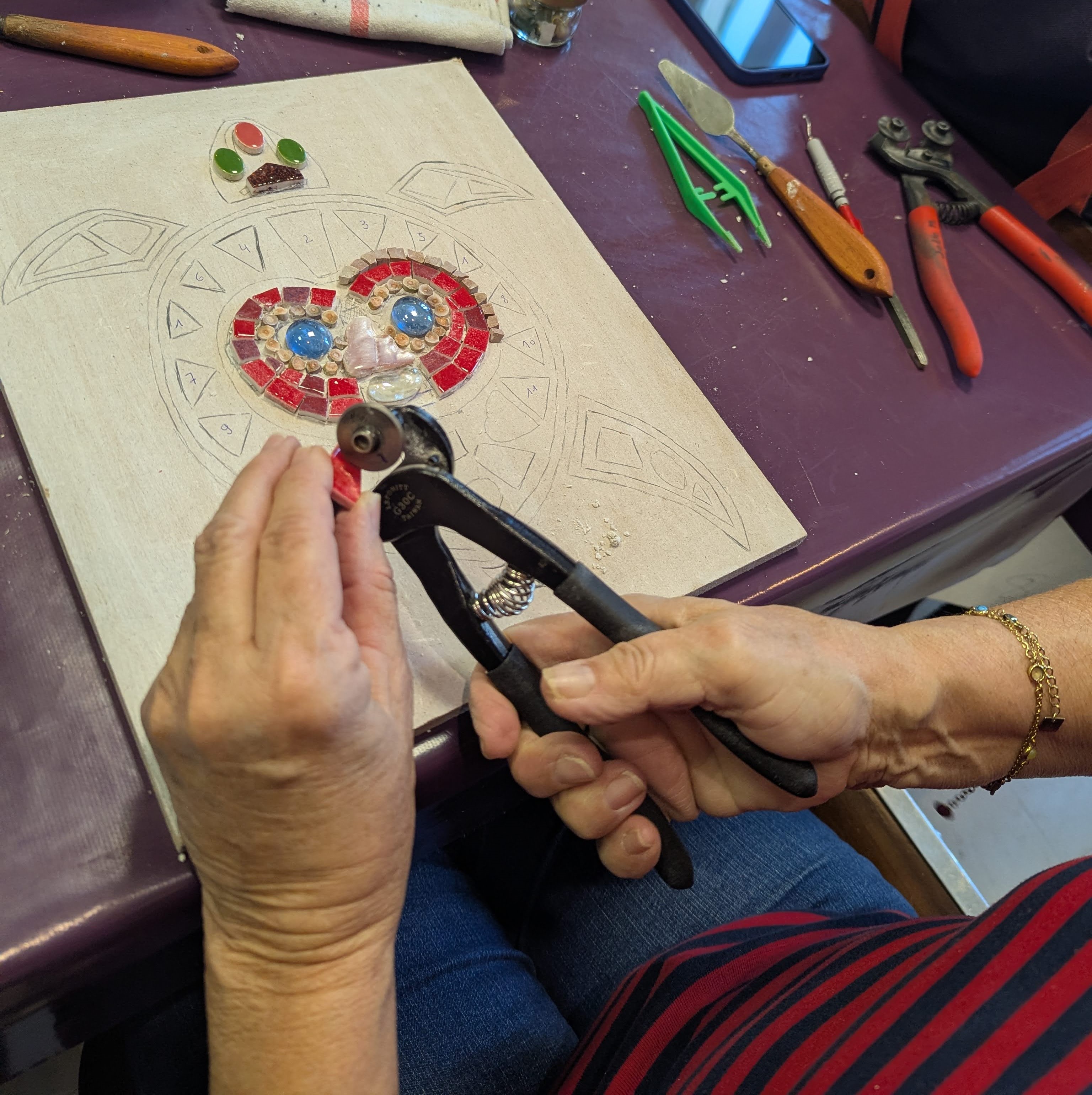 Coupe tesselle Briare à la pince Leponitt
