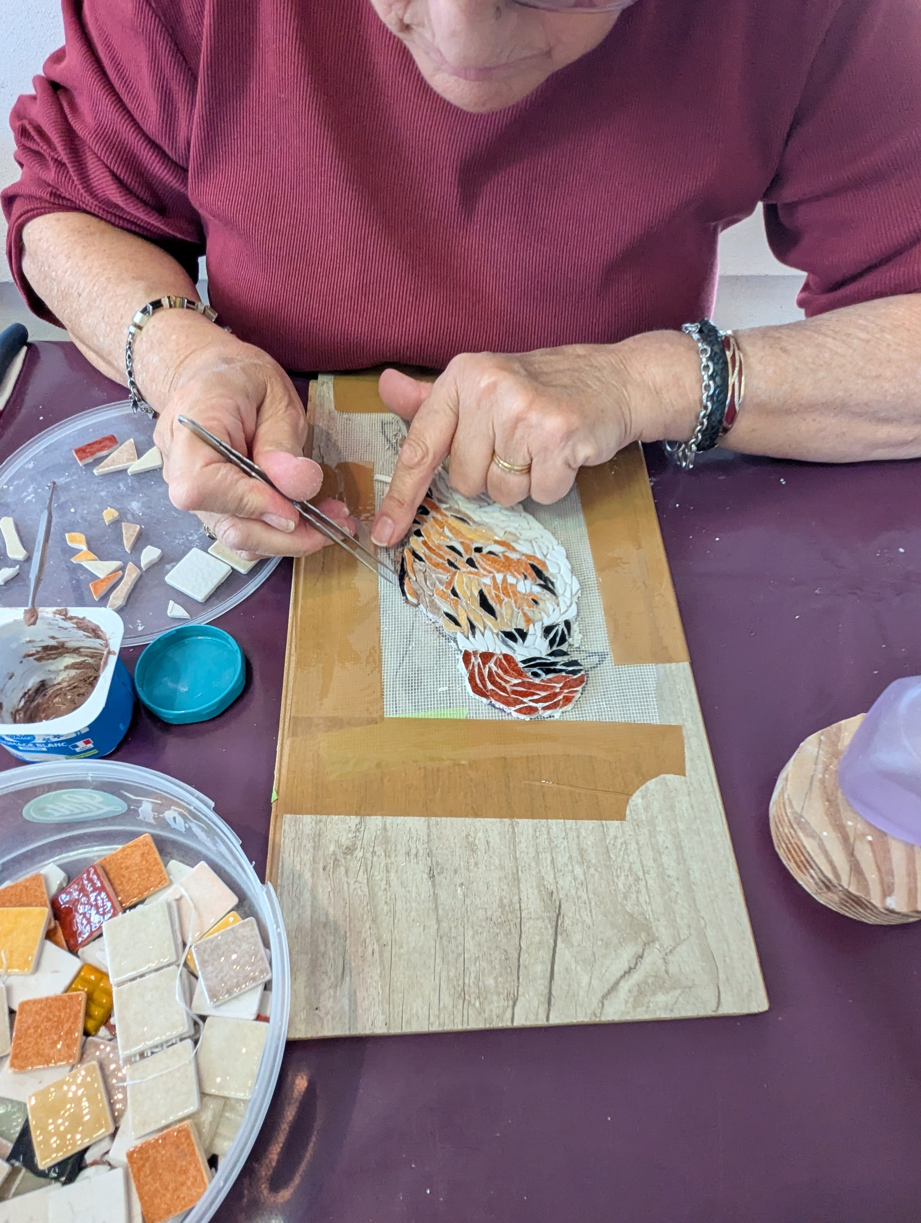 Utilisation de la pince brucelle